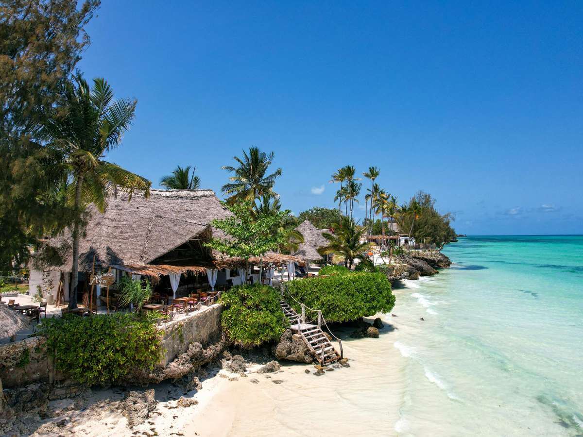 playa Zanzíbar océano