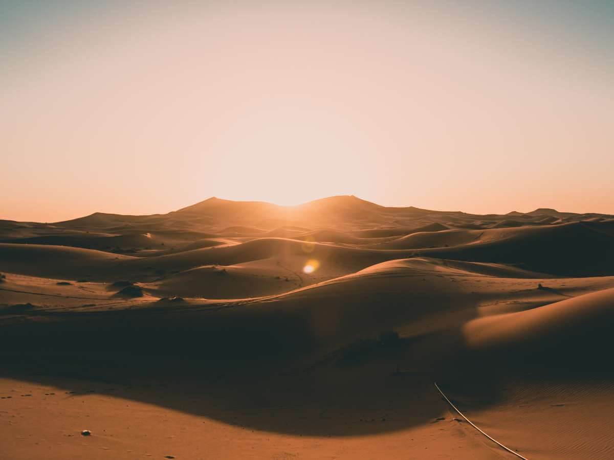 amanecer en las dunas