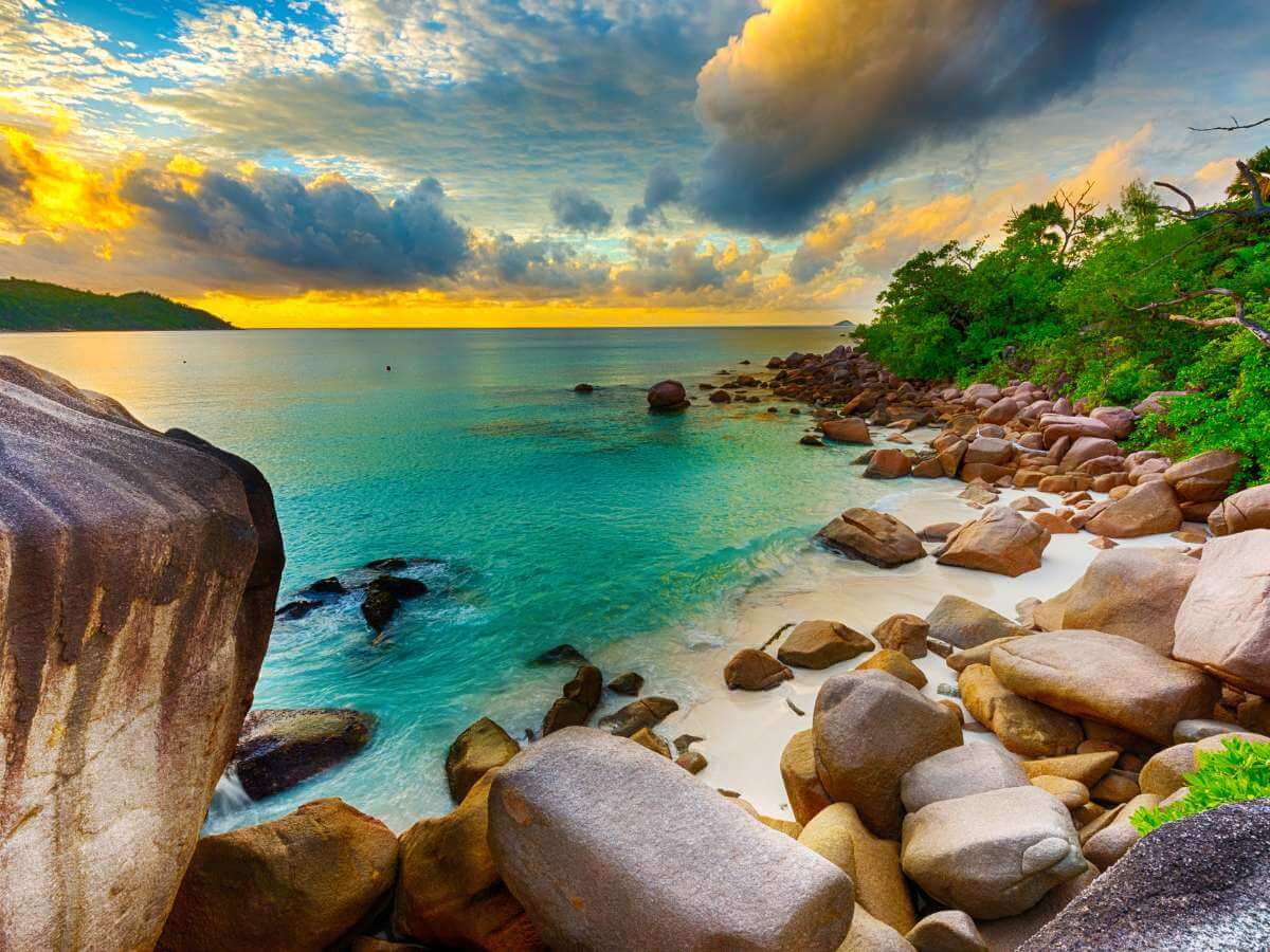 Seychelles playa tropical