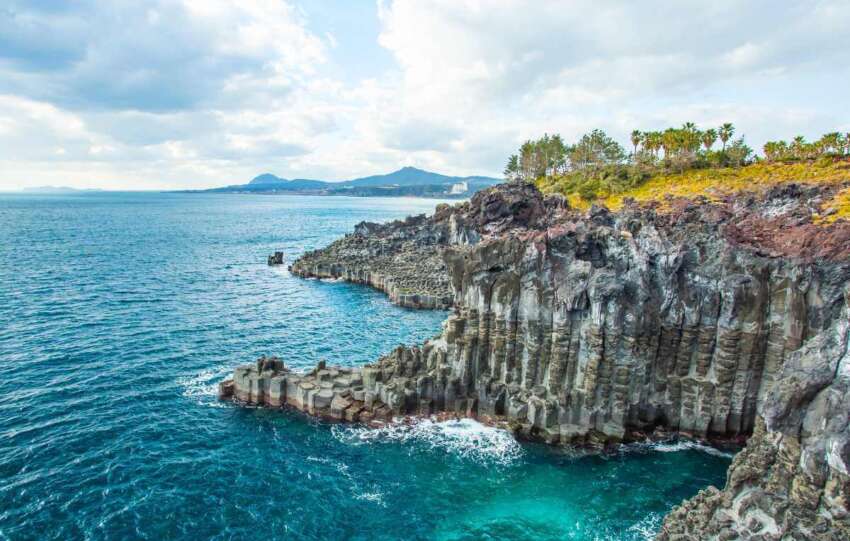 isla Jeju acantilados