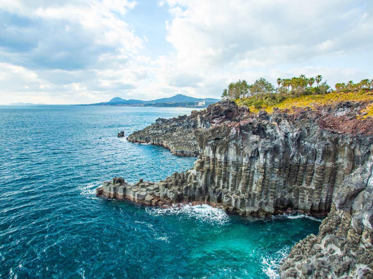 isla Jeju acantilados
