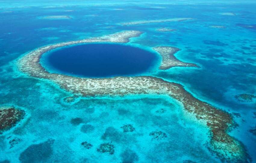 Belice arrecife marino